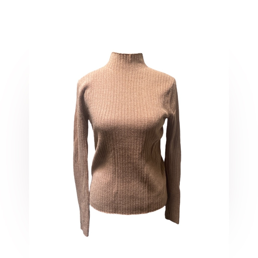 Ann Taylor Camel Cowl Neck Sweater EUC S